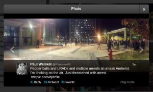 UMass Amherst: Riot Police Fire Tear Gas During Unrest, Reports Say