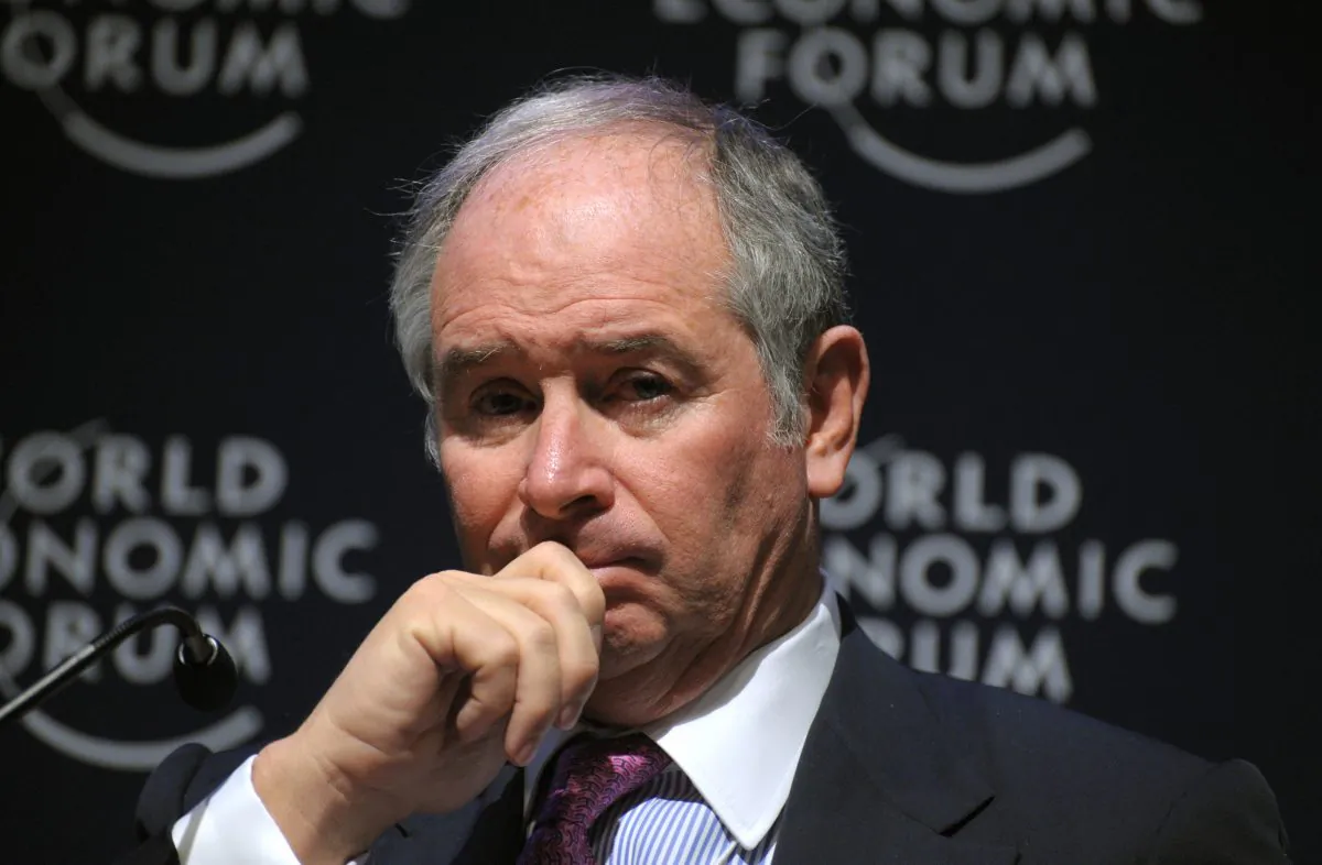 Blackstone Group Chairman Stephen A. Schwarzman is seen at the World Economic Forum in 2011. Blackstone is expanding its rental real estate strategy to Spain, hoping to take advantage of a housing rebound in the country. (Eric Piermont/AFP/Getty Images)