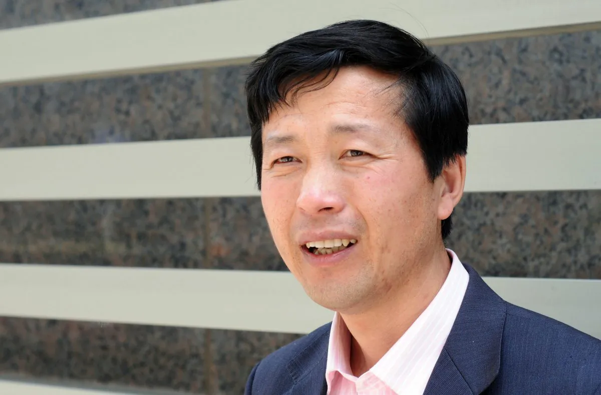 Chinese human rights lawyer Tang Jitian in Beijing on April 29, 2010.
(Olli Geibel/AFP/Getty Images)