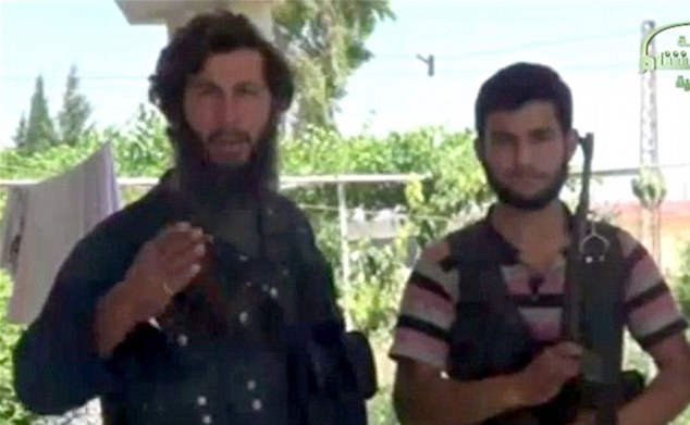 Mohammed Fares, left, was accidentally beheaded. The BBC identified him. (YouTube)