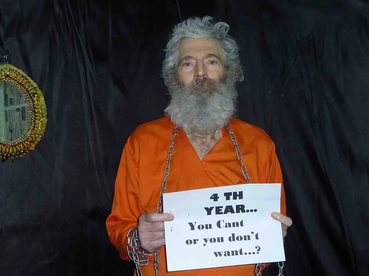 This undated handout photo provided by the family of Robert Levinson, shows retired-FBI agent Robert Levinson who went missing on the Iranian island of Kish in March 2007 and Levinson's family received these photographs of him in April 2011. (AP Photo/Levinson Family)