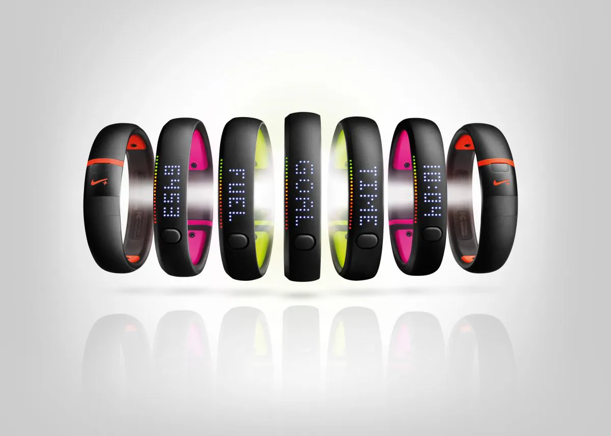 The Nike+ Fuel Band SE, one of the top fitness tracking devices. Such devices track everything from sleep to food intake, acting as a sort of digital personal trainer. (Courtesy of Nike)