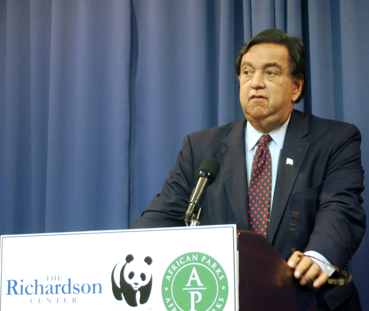 Bill Richardson, former governor of the state of New Mexico and founder of Richardson Center for Global Engagement, at the National Press Club, Oct. 31. (Gary Feuerberg/ Epoch Times)