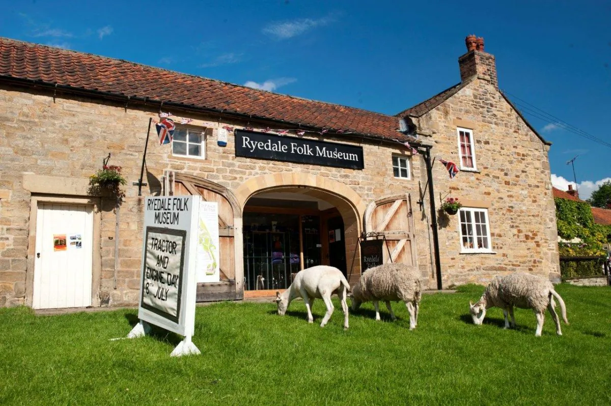 The Ryedale Museum is in the village of Hutton-le-Hole, 2.5 miles from Lastingham over the Fairy Call Beck. (Courtesy Rydale Folk Museum)