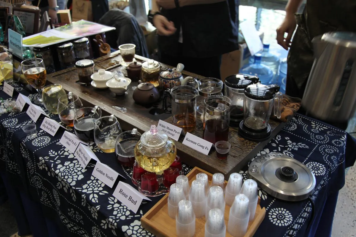 Some brewed teas ready for tasting at the 2012 Ottawa Tea Festival. (Ottawa Tea Festival) 