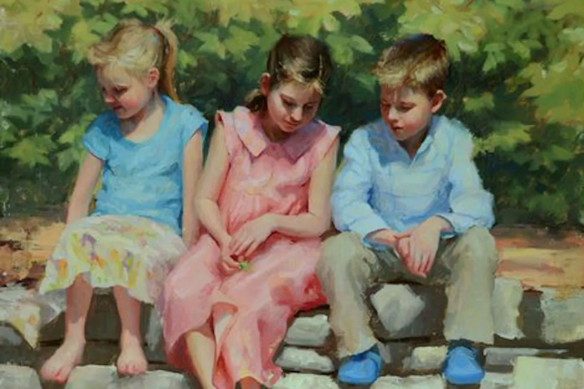 "Lilacia Park," oil on canvas. (Courtesy of Marci Oleszkiewicz)