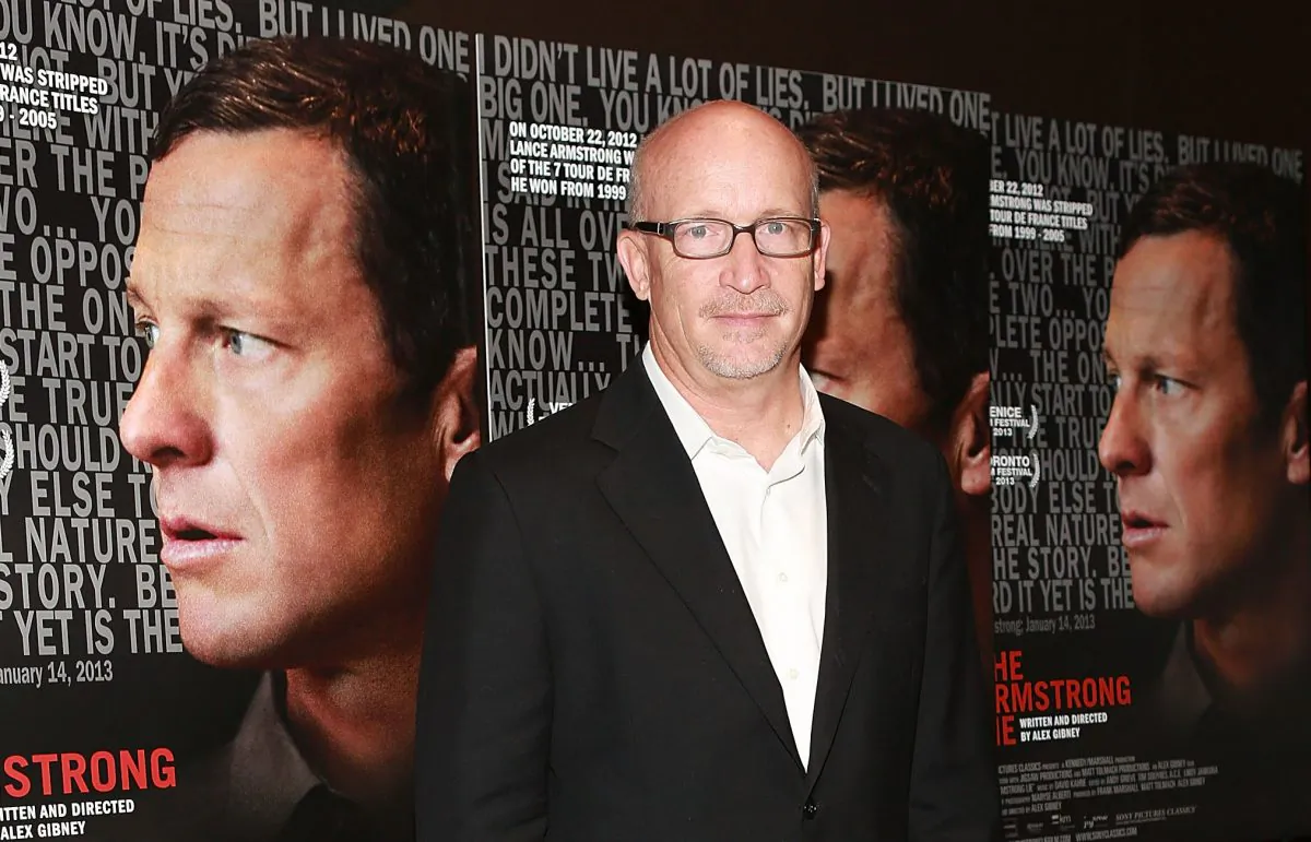 Filmmaker Alex Gibney attends the New York premiere of "The Armstrong Lie" at Tribeca Grand Hotel on Oct. 30, 2013 in New York City. (Robin Marchant/Getty Images)