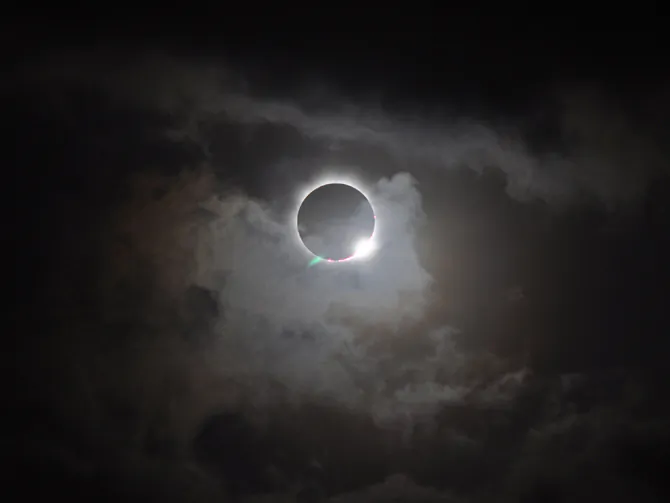 A total solar eclipse was visible from the Northern tip of Australia on Nov. 13, 2012. (NASA/Romeo Durscher)