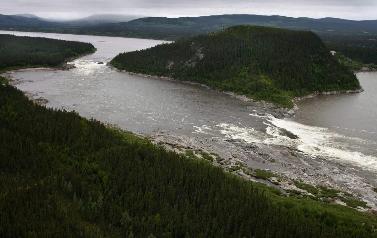 Muskrat Falls on the Churchill River in Labrador is shown in this Feb. 2011 file photo. (The Canadian Press/Paul Daly)