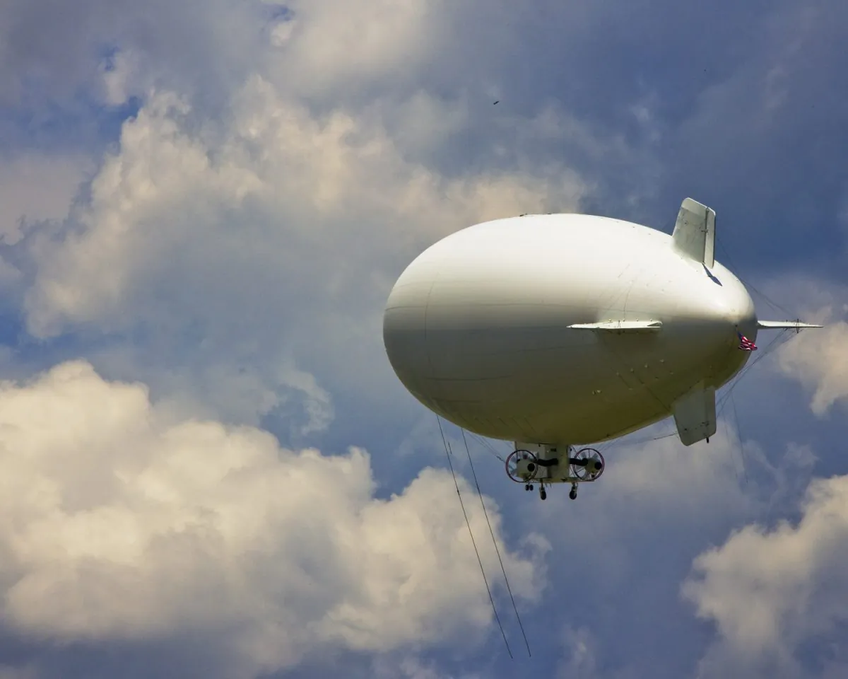 Zeppelin in the sky. (Andrew Geraci/U.S. Navy via Getty Images)