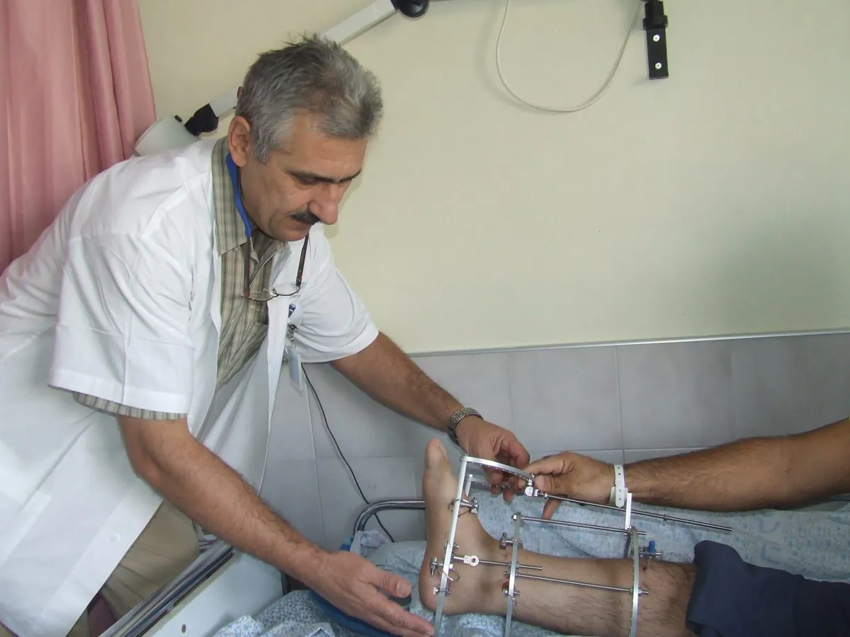 Dr. Alexander Lerner treats a patient at the Ziv Medical Center in Safed, Israel, near the Syrian border. Many Syrian patients raised to see Israelis as enemies discover they can also be friends. (Courtesy of Ziv Medical Center)