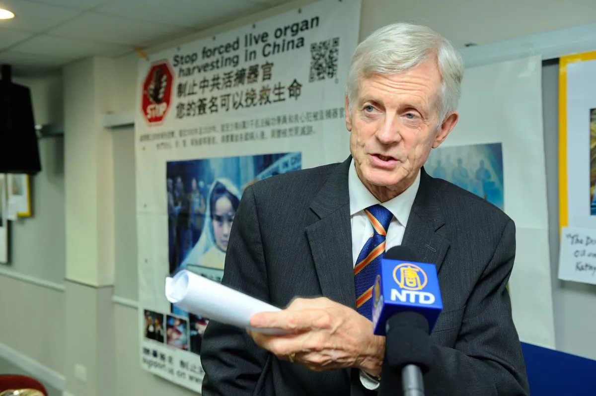 David Kilgour is co-chair of the Canadian Friends of a Democratic Iran and a director of the Washington-based Council for a Community of Democracies (CCD). (Epoch Times)