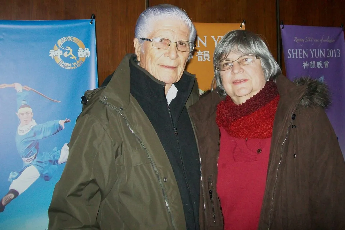 Miguel and Wanda Rodriguez were given the tickets to Shen Yun as a gift from their son. The couple were taken by the spiritual aspect portrayed in the performance, on Jan. 18, at the Keller Auditorium. (Echo Lau/Epoch Times)