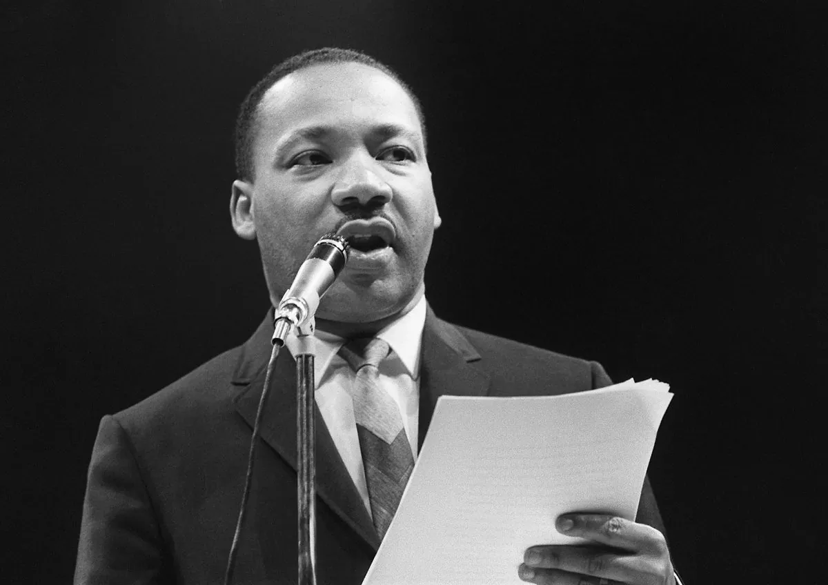 The U.S. clergyman and civil rights leader Martin Luther King Jr. speaks in March 1966. (AFP/GettyImages)