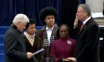Bill de Blasio Takes Oath at NYC Inauguration