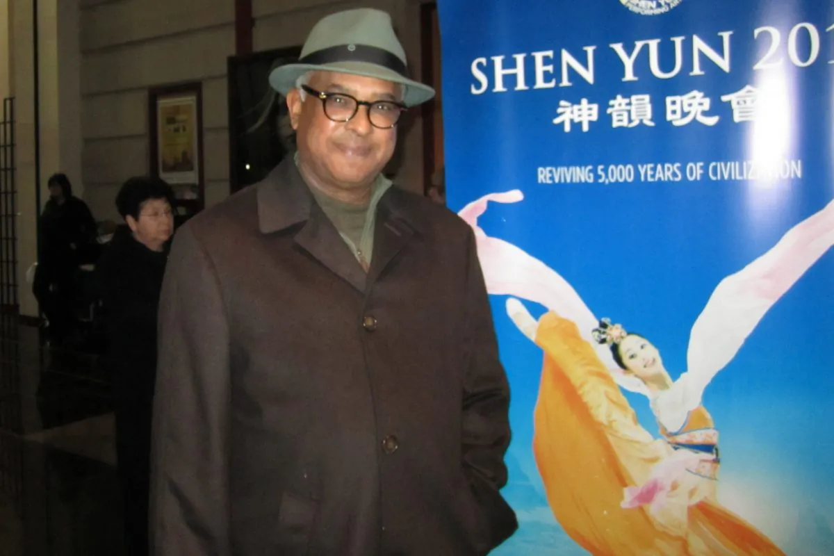 Frankie T Jones, Sr. made a one-hour trip and back from Burlington, N.C. to Raleigh, N.C., so that he could see Shen Yun Performing Arts, on Jan. 10. (Thai Ton/Epoch Times) 
