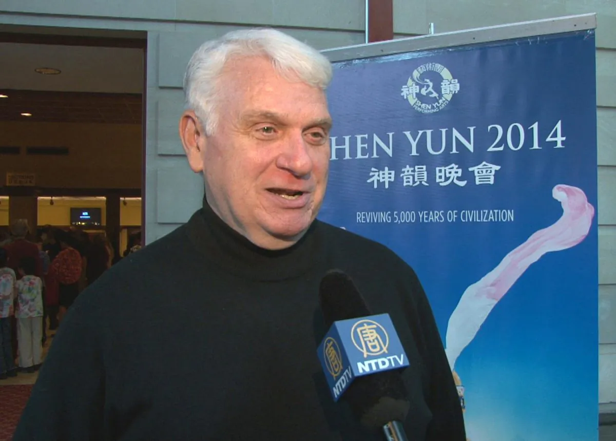 Charles Wilson attends Shen Yun Performing Arts, with his wife, at the Duke Energy Center for the Performing Arts on Jan. 11. (Courtesy of NTD Television)