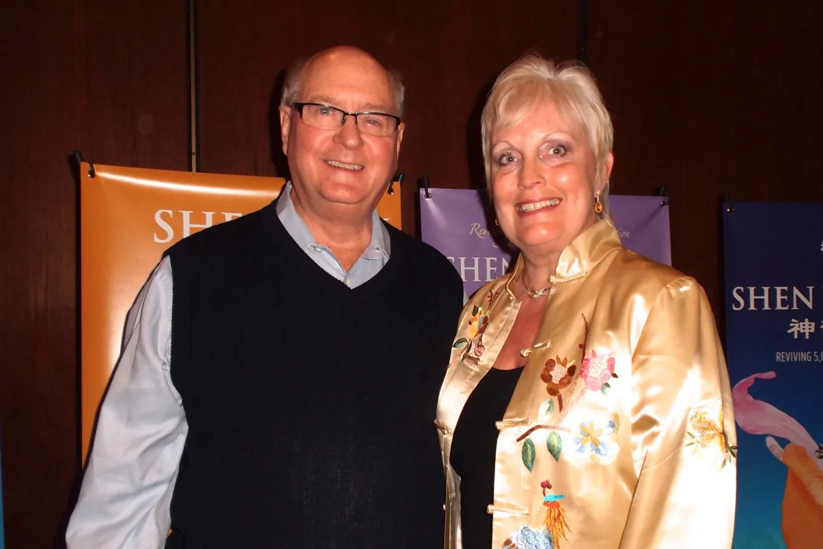 Washington County Commissioner Bob Terry and his wife Penny saw Shen Yun Performing Arts at Portland's Keller Auditorium, on Jan. 18. (Chen Si/Epoch Times)