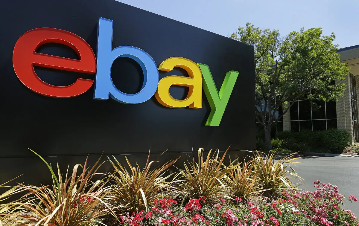An eBay sign at eBay headquarters in San Jose, Calif., on July 16, 2013. (Ben Margot/AP Photo)
