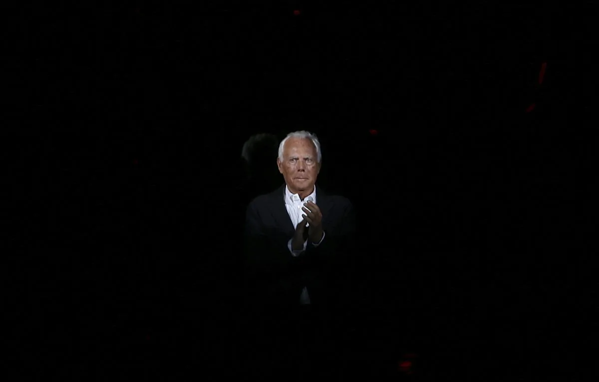 Still Armani. (AP Photo/Luca Bruno)