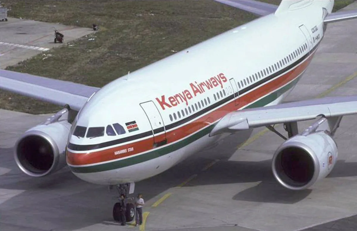 This is a undated photo of a Kenya Airways Airbus 310.   (AP Photo/Airbus Industries)