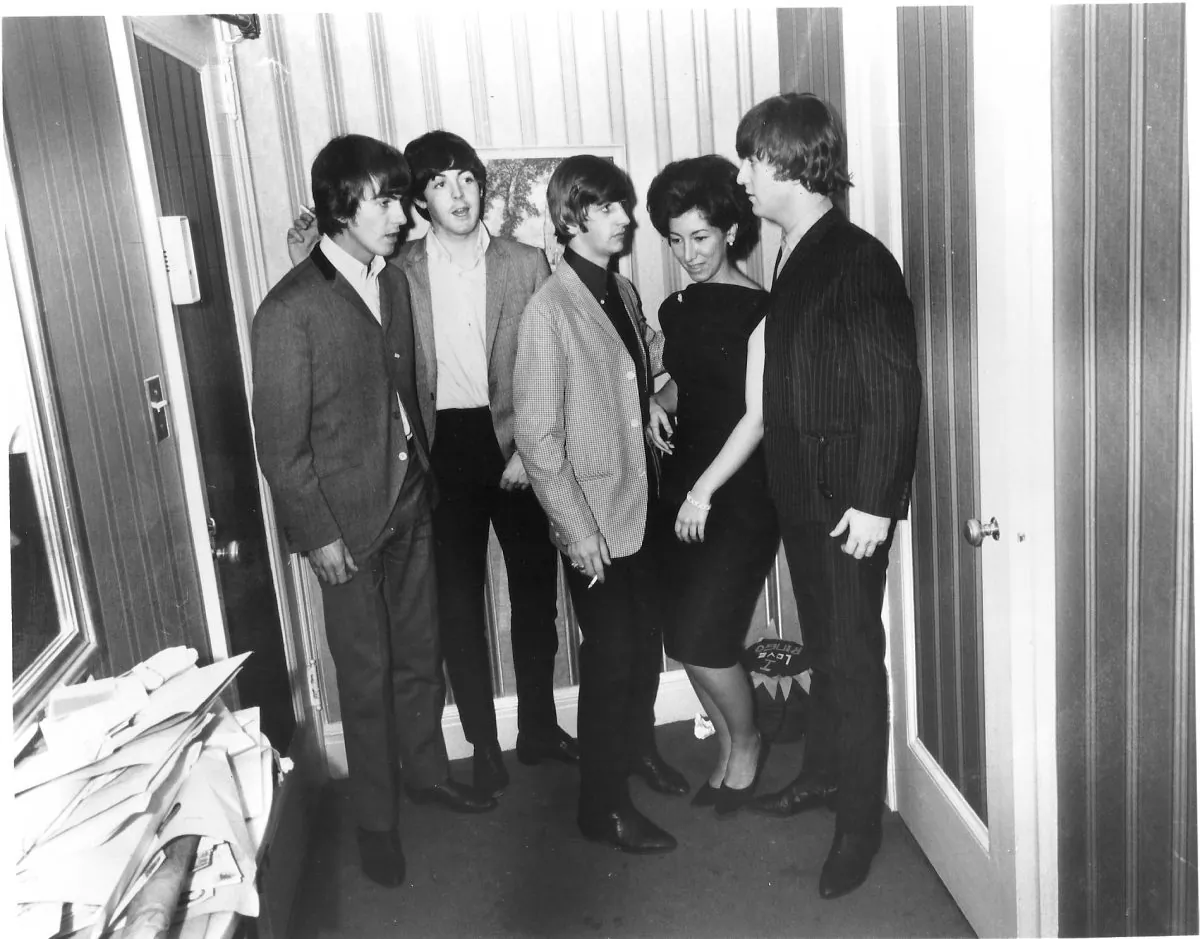Bernadette Castro with The Beatles, back when the New York Parks Commissioner was a pop star. (Courtesy of Bernadette Castro) 