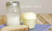 How to Make: Homemade Cultured Butter & Buttermilk
