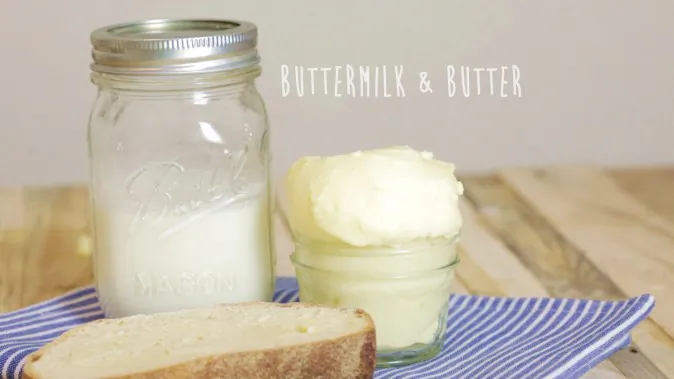 How To Make Homemade Cultured Butter And Buttermilk 