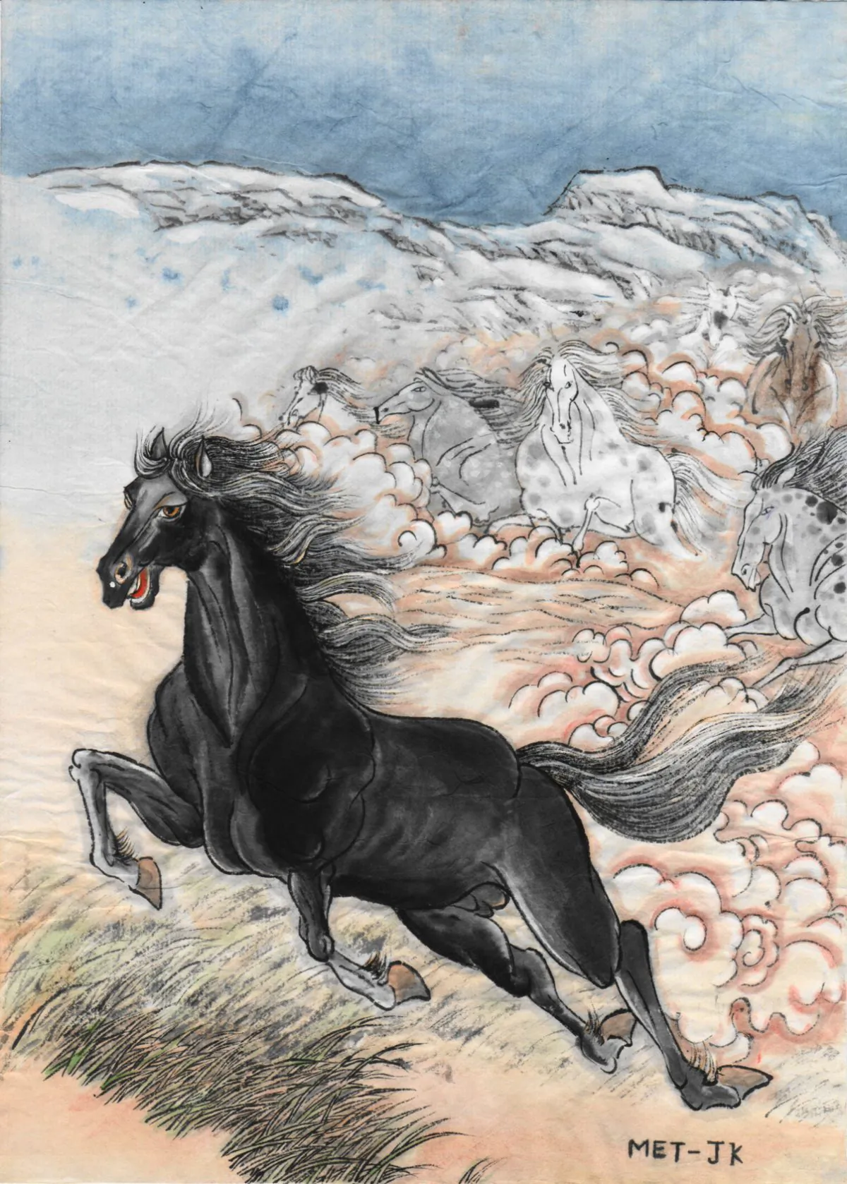 The Horse takes the lead, guiding others to success with strength of purpose. (Jane Ku/Epoch Times)