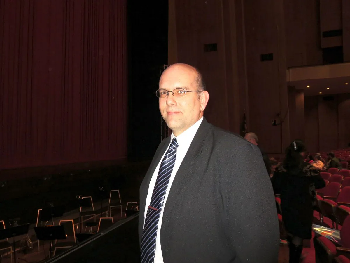 Bryan Haines, a minister, attends Shen Yun Performing Arts at Portland's Keller Auditorium, on Jan. 17. (Lauren DePhillips/Epoch Times)