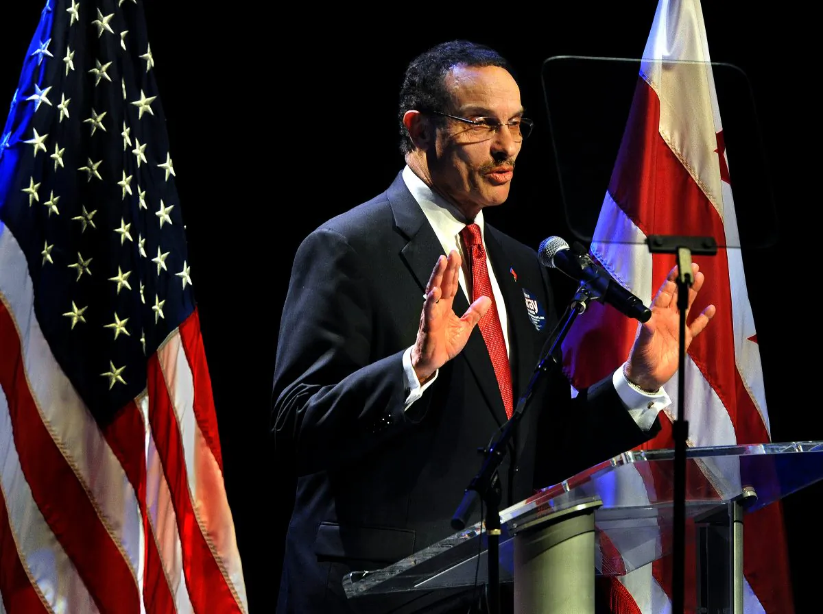 Washington Mayor Vincent Gray speaking at THEARC in Washington, Jan. 11. (AP Photo/The Washington Post, Michael S. Williamson)