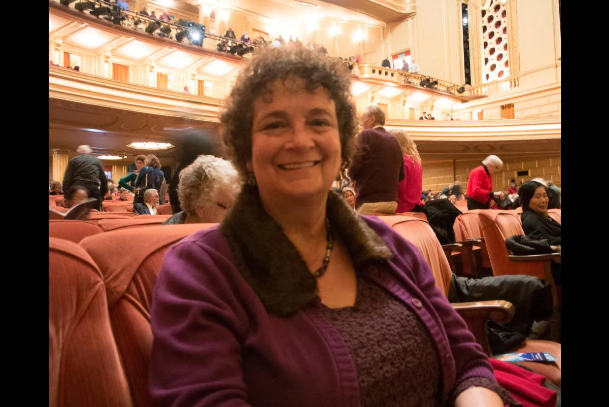Vocalist Mary Anna Alderete attended Shen Yun for the second year in a row in San Francisco on Jan. 8. (Flora Qu/Epoch Times)