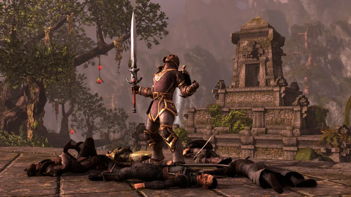 This photo provided by ZeniMax Online Studios shows a scene from the video game, "The Elder Scrolls Online" (AP Photo/ZeniMax Online Studios)