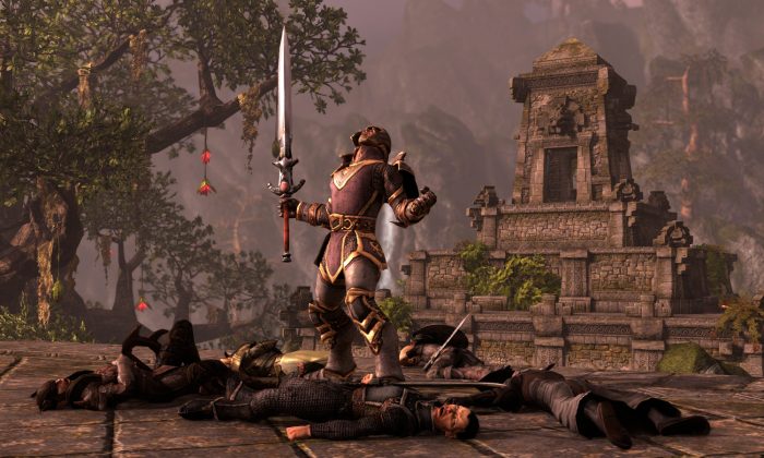This photo provided by ZeniMax Online Studios shows a scene from the video game, "The Elder Scrolls Online" (AP Photo/ZeniMax Online Studios)