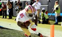 San Francisco 49ers 13, Carolina Panthers 10 at Halftime of NFC Playoff Game