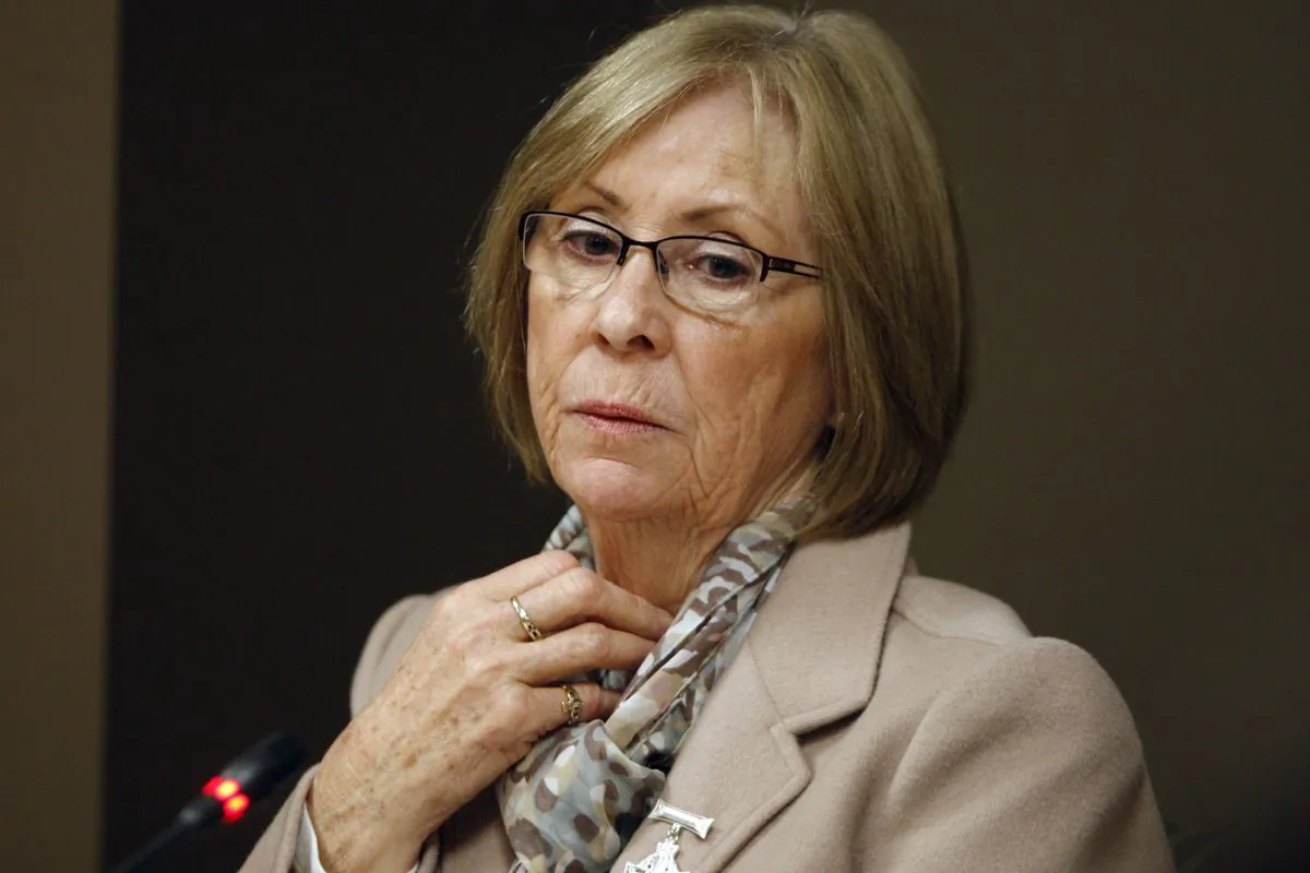 Sheila Fynes attends a Military Police Complaints Commission hearing into the suicide of her son, Cpl. Stuart Langridge, in April 2012. Fynes says the military's response to a recent series of suicides within its ranks is “cold comfort” to the families of victims. (The Canadian Press/Adrian Wyld)
