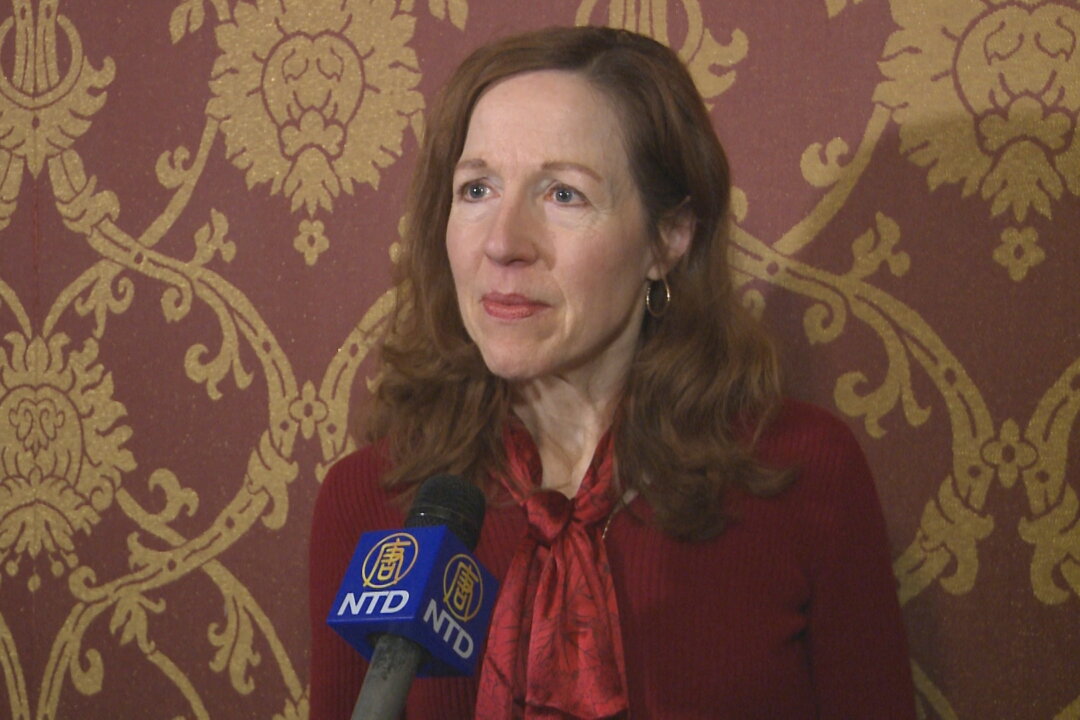 Deborah Concannon enjoys Shen Yun Performing Arts at the Providence Performing Arts Center, Feb. 23. (Courtesy of NTD Television)