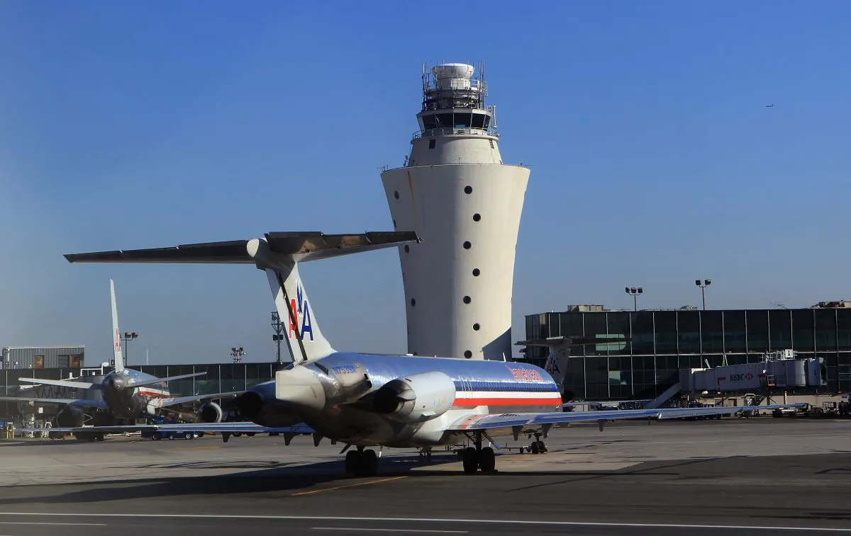 A view of the old controller tower at LaGuardia airport on December 8, 2010. (Bruce Bennett/Getty Images) 