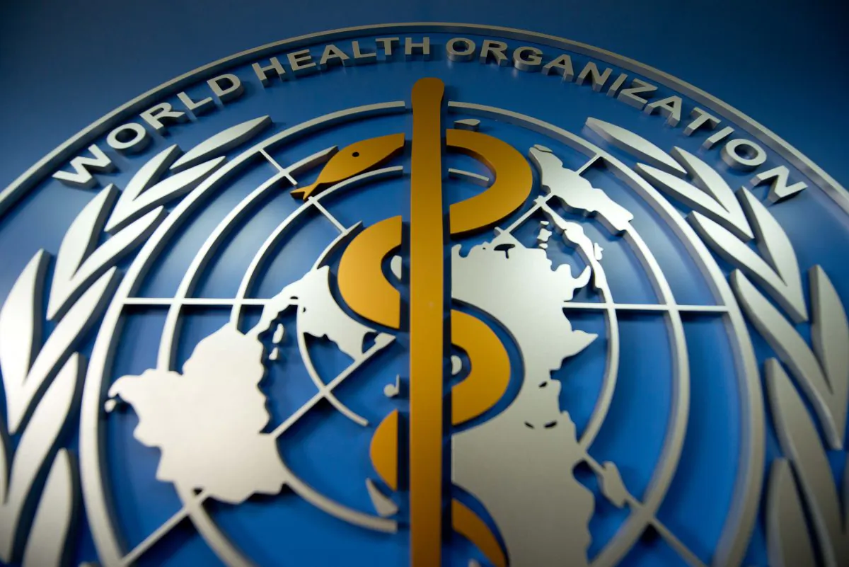A World Health Organisation (WHO) logo is displayed at its office in Beijing on April 19, 2013. The agency's new World Cancer Report recorded over 3 million new cases of cancer in China of 14 million registered globally in 2012. (Ed Jones/AFP/Getty Images)