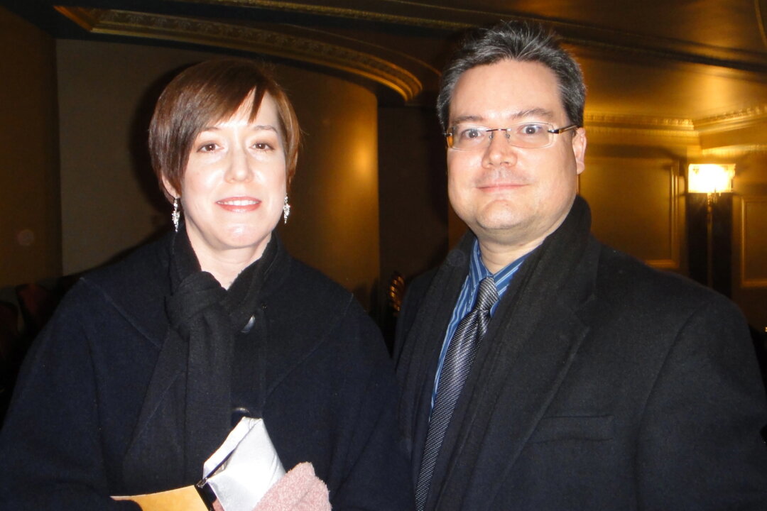 Didier and Sharon Bahuaud attend Shen Yun Performing Arts' matinee performance at the Detroit Opera House on Feb. 8, 2014. (Dengyu Teng/Epoch Times)