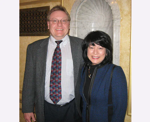 Bill and Caroline Waggoner enjoy Shen Yun Performing Arts at Detroit Opera House, on Feb. 9. (Epoch Times)