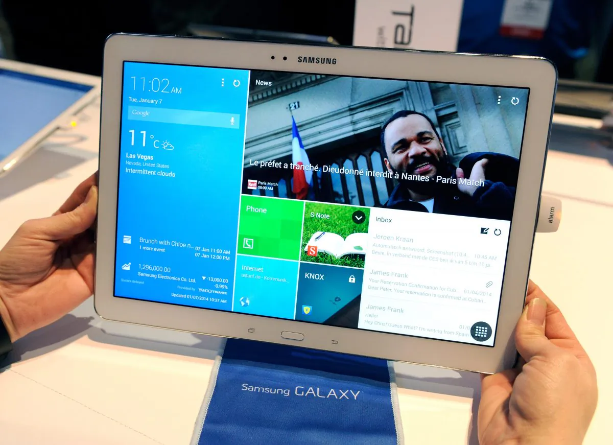 A look at Samsung's Magazine UX. (David Becker/Getty Images) 