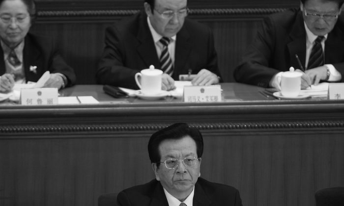 Zeng Qinghong, former vice president of China, attends the fourth plenary session of the National Peoples Congress in March 2007, in Beijing, China. Zeng is said to be the next target for a corruption probe. (Andrew Wong/Getty Images)
