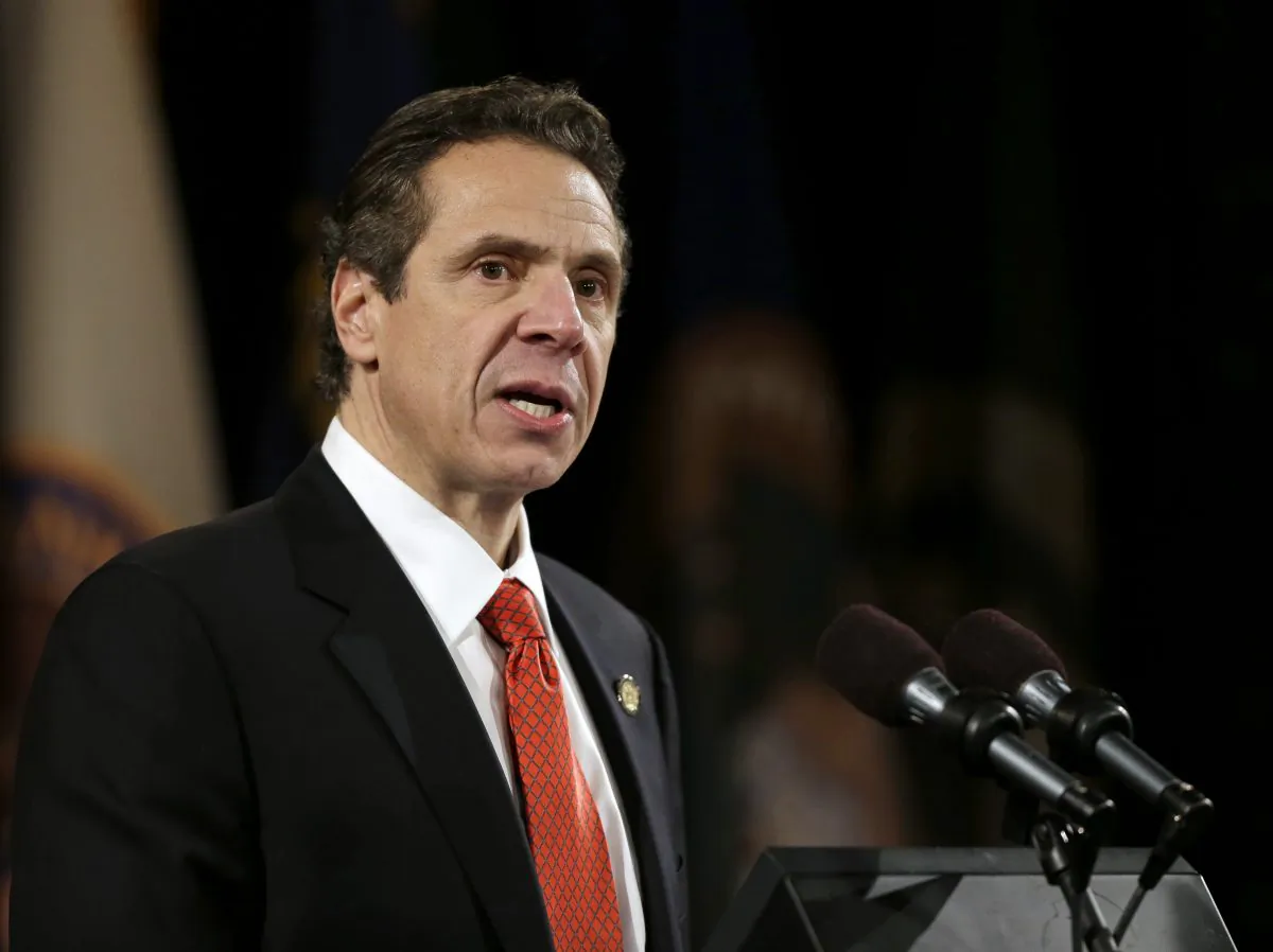 New York Gov. Andrew Cuomo delivers his annual State of the State address at the Empire State Plaza Convention Center, in Albany, N.Y., Jan. 8, 2014. (Mike Groll/AP)