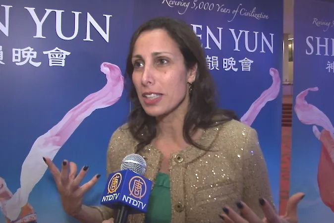 Donna Francavilla attends Shen Yun Performing Arts at Birmingham's BJCC Concert Hall, on Feb. 1. (Courtesy of NTD Television)