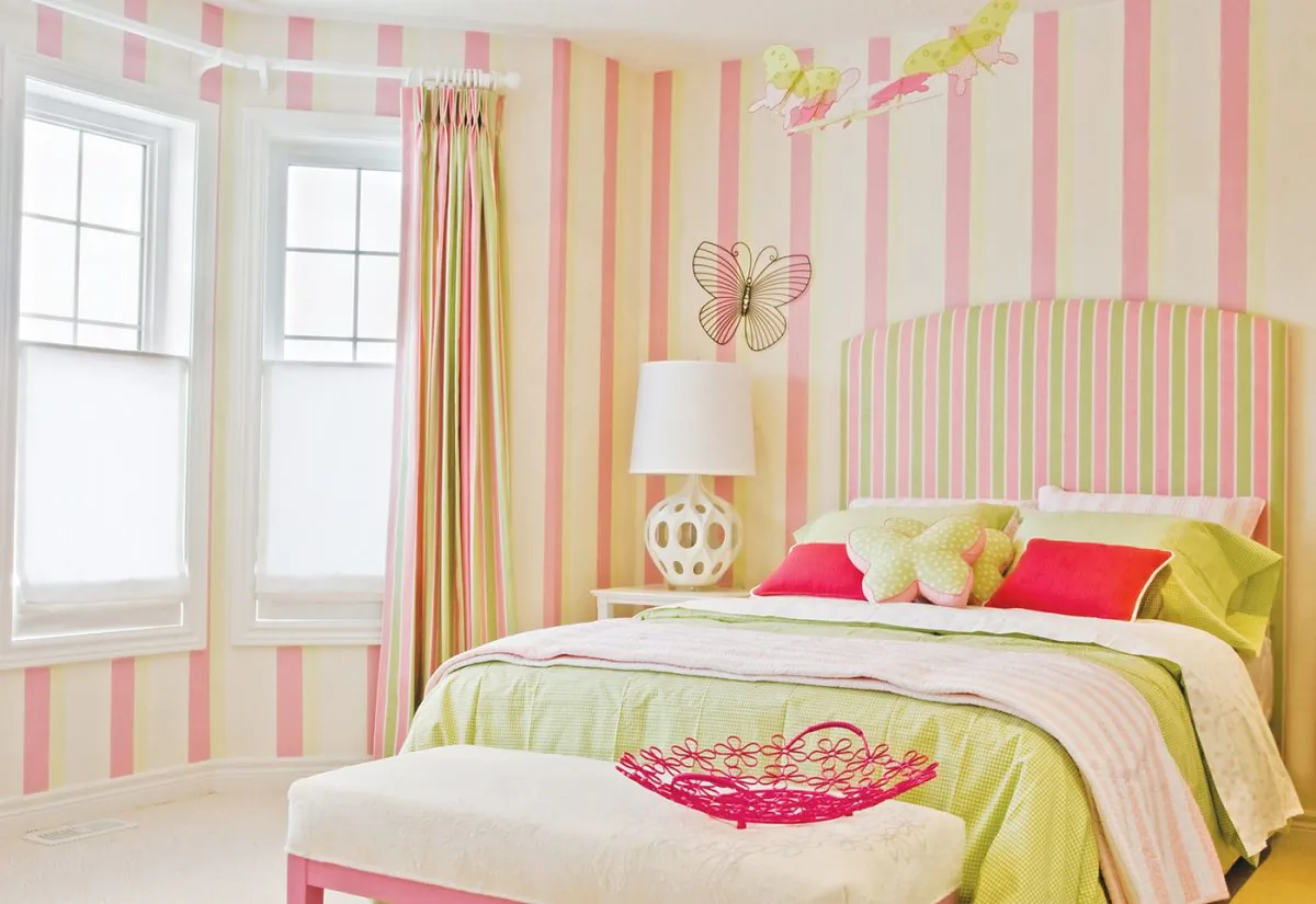 Play with texture and colour as much as you can when choosing materials and furnishings for your child’s room. (Luc Crawford Design) 
