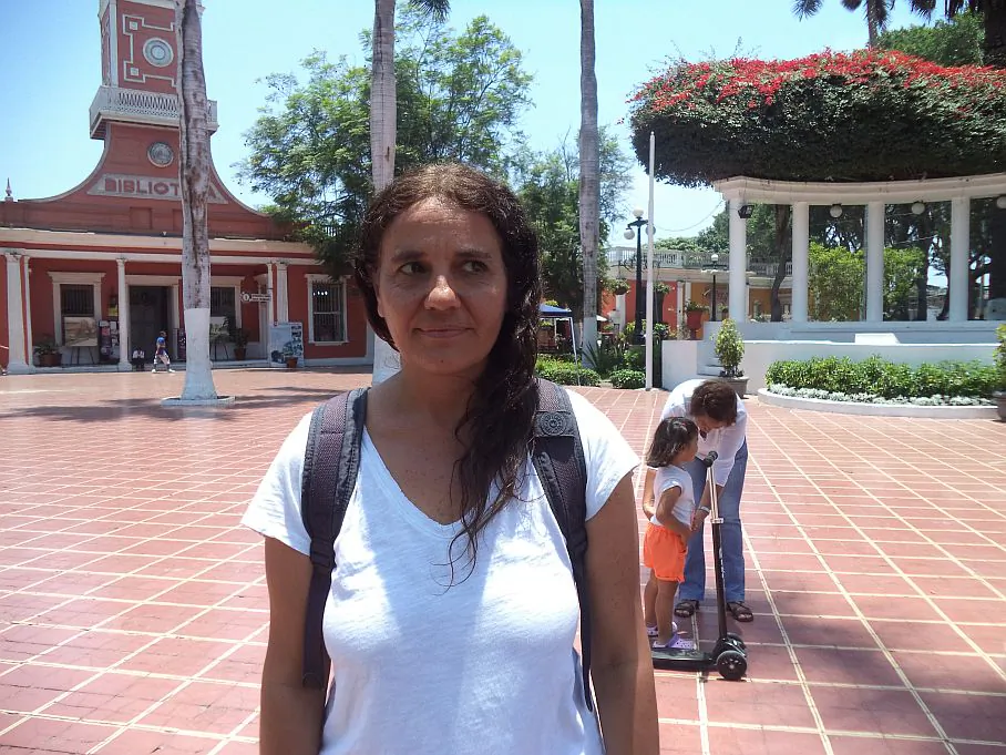 Lima, Perú: Teresa Castillo, 39, Social Communicator: I do not consider it a viable option—it would not help at all. We know that mining damages the environment with the use of toxic substances for extraction, and why would we damage the Moon? Nowadays, here on Earth, the system requires mining exploitation; unfortunately they do not care for communities whose water and environment they're polluting. In theory, the exploiting companies say they are using methods of eco-care, but in reality one cannot tell the difference.