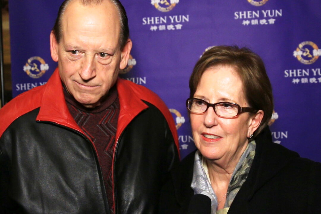 Mr. and Mrs. Rossmann enjoy Shen Yun Performing Arts at the Detroit Opera House, on Feb. 9. (Courtesy of NTD Television)