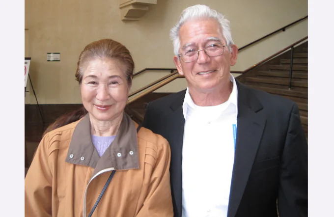Arcenio Advincula and his wife, Michie, enjoy Shen Yun Performing Arts at the California Center for the Arts, Escondido, Feb. 27. (Jane Yang/Epoch Times)