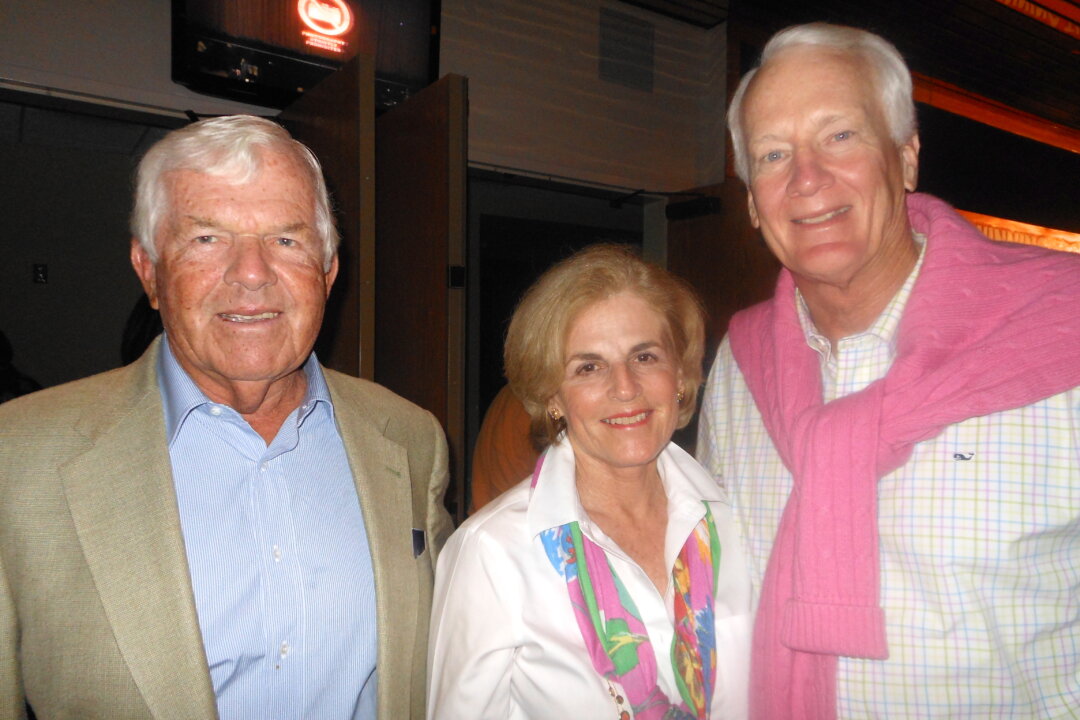 [L-R] George Beal, Shellie Baur, and Tee Baur at the Shen Yun performance at the Barbara B. Mann Performing Arts Hall, on Feb. 9, 2014. (Marie Yeung/Epoch Times)